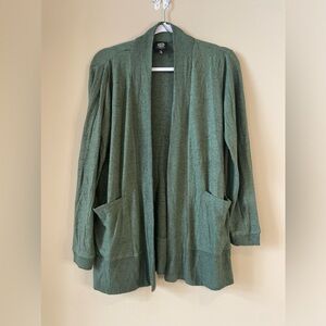 NWOT BOBEAU long sleeve open front cardigan sweater